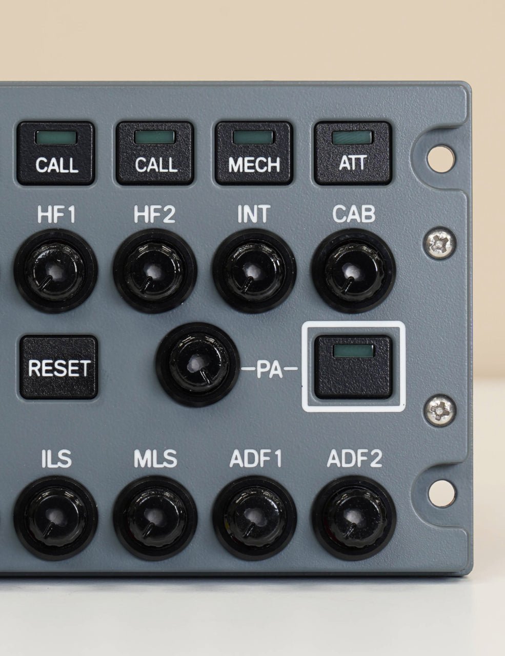 A32X - HOMELine AUDIO Panel - SKALARKI electronics Ltd - Airbus A320 - Flight Sim